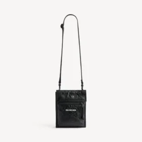 Pochette da uomo Explorer con tracolla, modello piccolo, nera