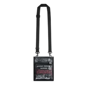 Pochette Explorer piccola con cinturino, effetto metallico fai-da-te su tutta la superficie “Black” 6559822AAX61000