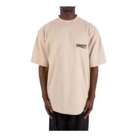 Political Campaign T-shirt, large fit “Beige” 641675TKVJ19711
