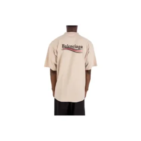 Political Campaign T-shirt, large fit “Beige” 641675TKVJ19711