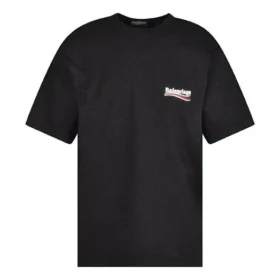 Political Campaign T-shirt, large fit, “Black” 641675TKVJ11070
