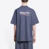 Political Campaign T-shirt, medium fit “Dark Grey and White” 620967TKVJ11366