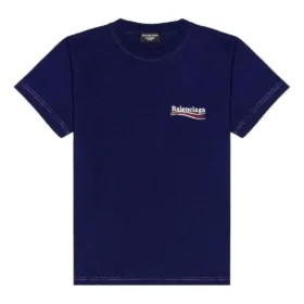 Political Campaign T-shirt, medium fit “Pacific Blue White” 620967TKVJ11195