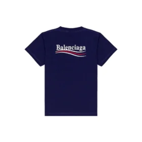 Political Campaign T-shirt, medium fit “Pacific Blue White” 620967TKVJ11195