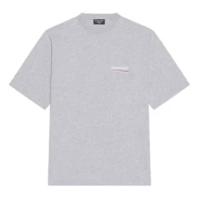 Political Campaign T-shirt, vestibilità larga, “Grigia” 641675TKVJ11379