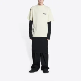 Political Campaign T-shirt, vestibilità larga “Off White” 641675TKVJ18962