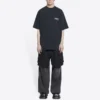 Political Campaign T-shirt, vestibilità larga “Washed Black” 641675TKVJ19034