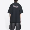 Political Campaign T-shirt, vestibilità larga “Washed Black” 641675TKVJ19034