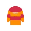 Polo a maniche lunghe con tagli “Raspberry Fluo Orange” 657073TKVA56667