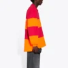 Polo a maniche lunghe con tagli “Raspberry Fluo Orange” 657073TKVA56667