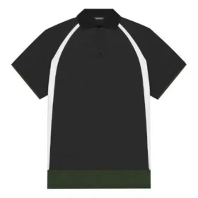 Polo casual da uomo Balenciaga FW21 a doppio strato con maniche corte, nera 661507TKVA51042