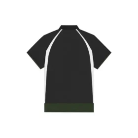 Polo casual da uomo Balenciaga FW21 a doppio strato con maniche corte, nera 661507TKVA51042