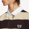 Polo da uomo in marrone scuro/beige Polo da uomo in marrone scuro/beige