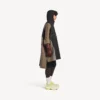 Poncho techwear da uomo in nero