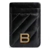 Portacarte Crush Magnet trapuntato “Nero” 782132210J11000