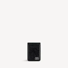 Portacarte da uomo Monaco con chiusura magnetica  in nero
