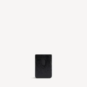 Portacarte da uomo Monaco con chiusura magnetica, nero