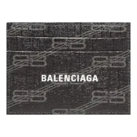 Portacarte Signature in tela rivestita con BB Monogram “Black” 594309210D81061