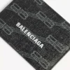 Portacarte Signature in tela rivestita con BB Monogram, colore nero