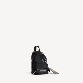 Portachiavi/ciondolo da zainetto Balenciaga i pubg i pubgm Explorer Micro da uomo, nero Portachiavi/ciondolo da zainetto Balenciaga i pubg i pubgm Explorer Micro da uomo, nero