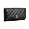 Portafoglio Crush con catena trapuntato “Black” 781723210J11000
