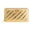 Portafoglio Crush Continental trapuntato metallizzato “Gold” 7664472AAYO8004