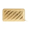 Portafoglio Crush Continental trapuntato metallizzato “Gold” 7664472AAYO8004