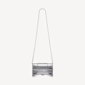 Portafoglio da donna Hourglass con catena in argento