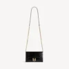 Portafoglio da donna Hourglass con catena, nero Portafoglio da donna Hourglass con catena, nero