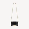 Portafoglio da donna Hourglass con catena, nero Portafoglio da donna Hourglass con catena, nero
