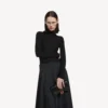 Portafoglio da donna Hourglass con catena, nero Portafoglio da donna Hourglass con catena, nero