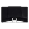 Portafoglio Hourglass in jersey di velluto con catena “Black” 6560502AAPT1000