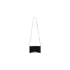 Portafoglio Hourglass in jersey di velluto con catena “Black” 6560502AAPT1000