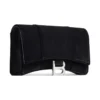 Portafoglio Hourglass in jersey di velluto con catena “Black” 6560502AAPT1000