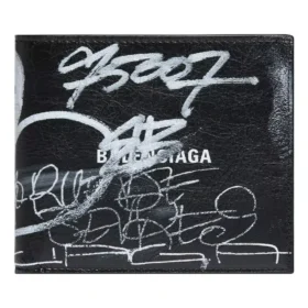 Portafoglio quadrato pieghevole Graffiti “Black White” 594549210LH1090