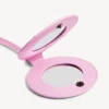 Portafortuna rotondo da donna City con specchietto in rosa frizzante Portafortuna rotondo da donna City con specchietto in rosa frizzante