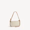 Portamonete da donna City con tracolla in beige/cammello