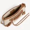 Portamonete da donna City con tracolla in beige/cammello