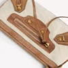 Portamonete da donna City con tracolla in beige/cammello