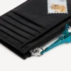Portamonete e portacarte da uomo grande e lungo, nero/multicolore Portamonete e portacarte da uomo grande e lungo, nero/multicolore