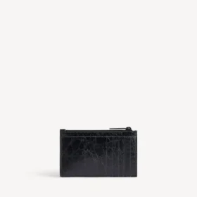 Portamonete e portacarte lungo da uomo Monaco in nero