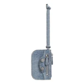 Portamonete Le Cagole in Denim con strass “Blue” 7767692109U4715