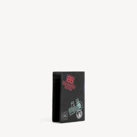 Portapassaporto da uomo in nero/multicolore