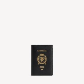 Portapassaporto da uomo nero