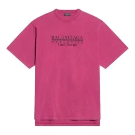 Retail Therapy Slit T-shirt “Burgundy Black” 675016TLVB16165