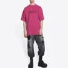 Retail Therapy Slit T-shirt “Burgundy Black” 675016TLVB16165
