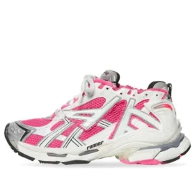 Runner Sneakers “Bianco, rosa, grigio, rete e nylon” 677402W3RBN9155