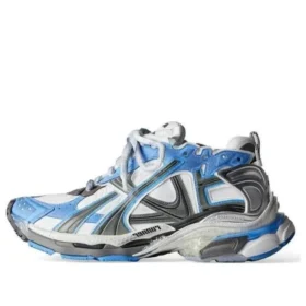 Runner Sneakers “Nylon e tessuto simile alla pelle scamosciata blu e grigio” 772774-W3RNY4912
