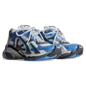 Runner Sneakers “Nylon e tessuto simile alla pelle scamosciata blu e grigio” 772774-W3RNY4912