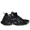 Runner Sneakers “Rete nera e nylon con decorazioni trasparenti multicolori” 677402W3RB11000